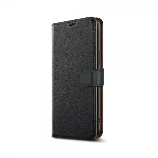 XQISIT iPhone 14 Pro Kotelo Slim Wallet Selection Musta