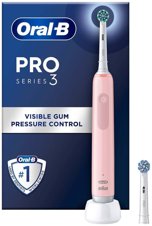 Oral-B Pro 3 sähköhammasharja (vaaleanpunainen)