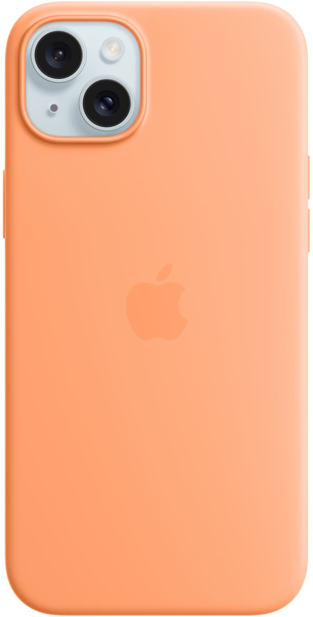 iPhone 15 Plus Silicone MagSafe suojakuori (sorbetinoranssi)