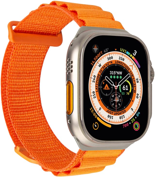 Puro Apple Watch Extreme ranneke 42-49 mm (oranssi)