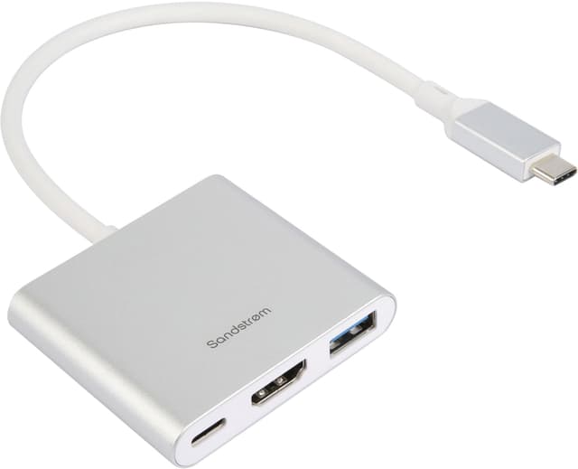 Sandstrøm 3-in-1 USB-C hubi