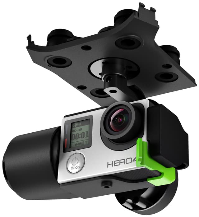 3DR Solo gimbaali GoPro Hero 3+ ja Hero 4 actionkamerat