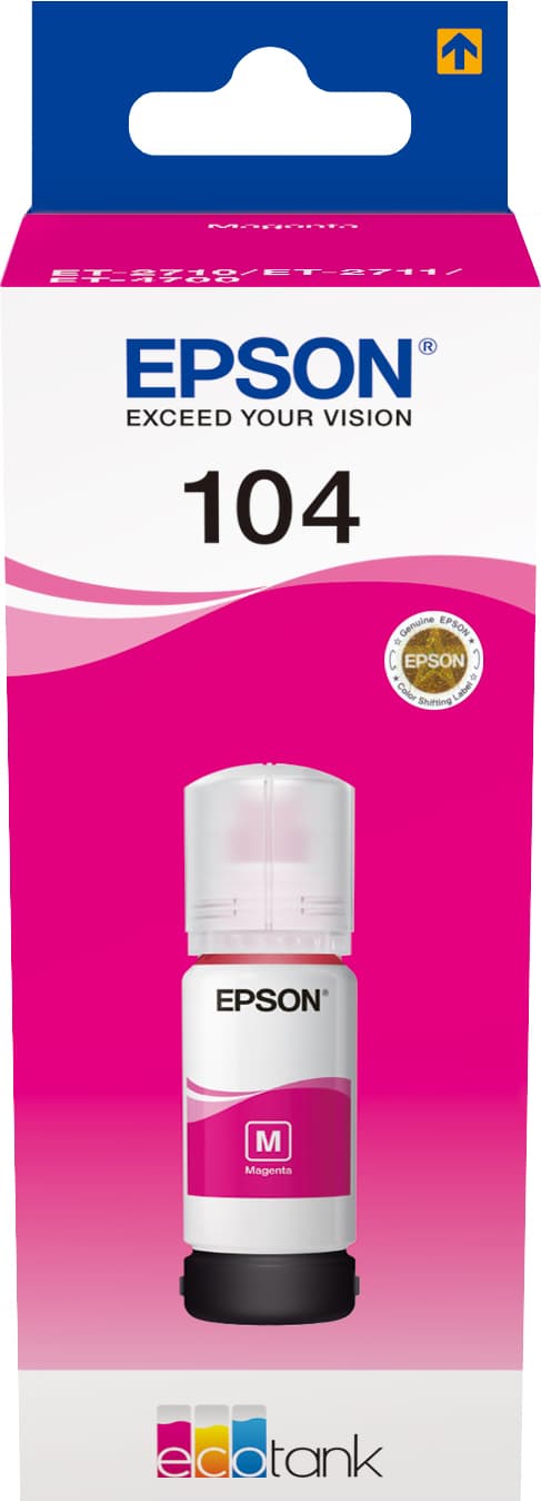 Epson 104 EcoTank mustekasetti (magenta)