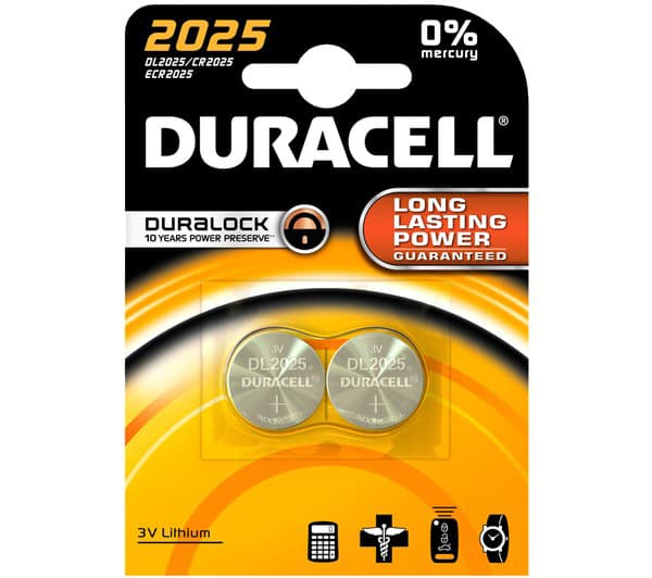 Duracell paristo CR2025 (2 kpl)