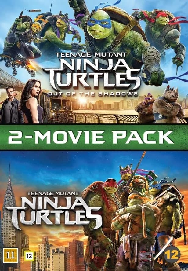 TEENAGE MUTANT NINJA TURTLES 1+2 (DVD)