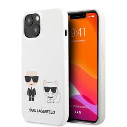 Karl Lagerfeld iPhone 13 Mini Kuori Karl & Choupette Valkoinen