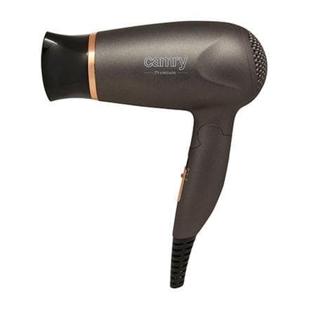 Camry Hair Dryer CR 2261 1400 W, lämpötila-asetusten lukumäärä 2, metallinharmaa/kulta