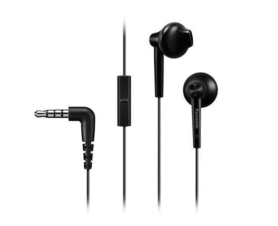 Panasonic kuulokkeet RP-TCM55E-K In-ear, 3,5 mm (1/8 tuumaa), mikrofoni, musta,