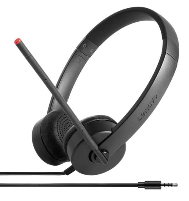 Lenovon analogiset kuulokkeet Essential Stereo Black