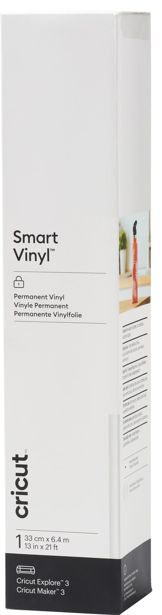 Cricut Smart Vinyl Permanent arkki 33 x 640 cm (valkoinen)