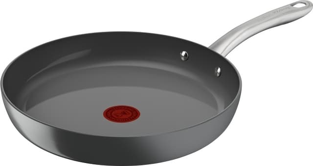 Tefal (RE)NEW+ -paistinpannu, 28 cm, keraaminen pinnoite, harmaa