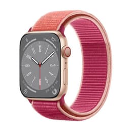 Nailon Rannekoru Apple Watch 8 (45mm) - Pomegranate