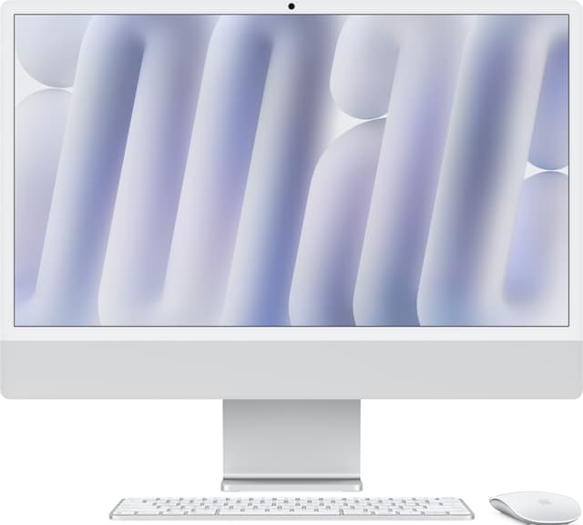 iMac 24" M4 10/10/256, nanopinnoitettu lasi (hopea)