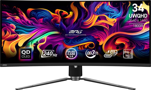 MSI MPG 341CQPX 34,18" QD-OLED kaareva pelinäyttö