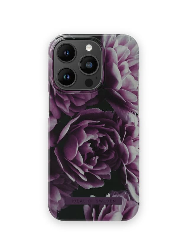 Printed Case iPhone 14PR Deep Purple Bloom