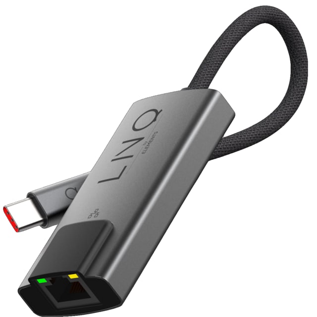 LinQ 2.5Gbe Ethernet USB-C sovitin