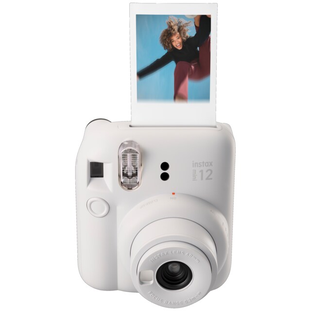 Fujifilm Instax Mini 12 kompaktikamera (valkoinen, 10 valokuvapaperia)