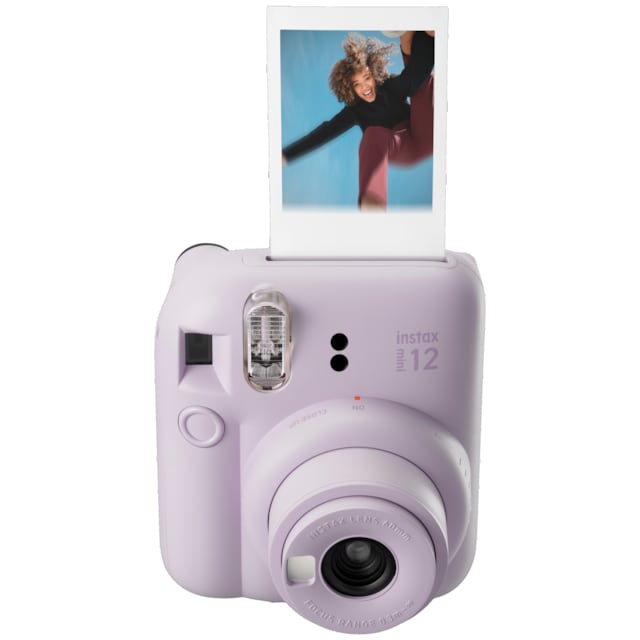 Fujifilm Instax Mini 12 kompaktikamera (violetti, 10 valokuvapaperia)