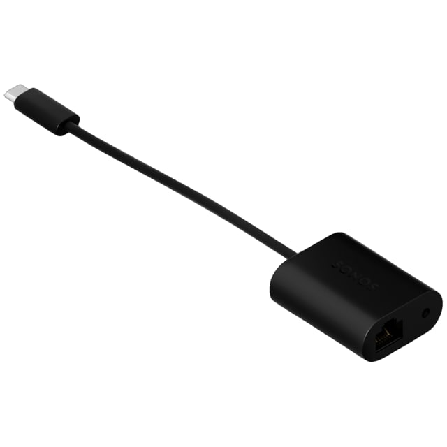 Sonos Combo adapteri ethernet/3,5 mm - USB-C (musta)