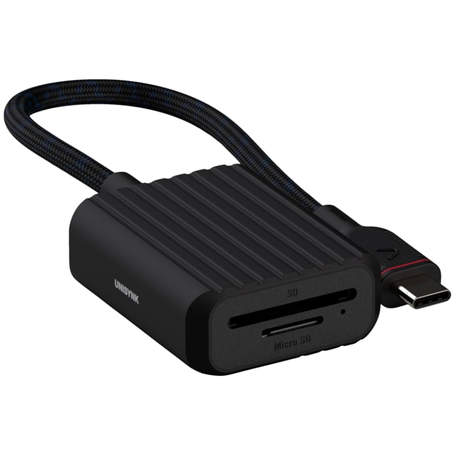 Unysink USB-C to Memory Card adapteri 10381 (musta)