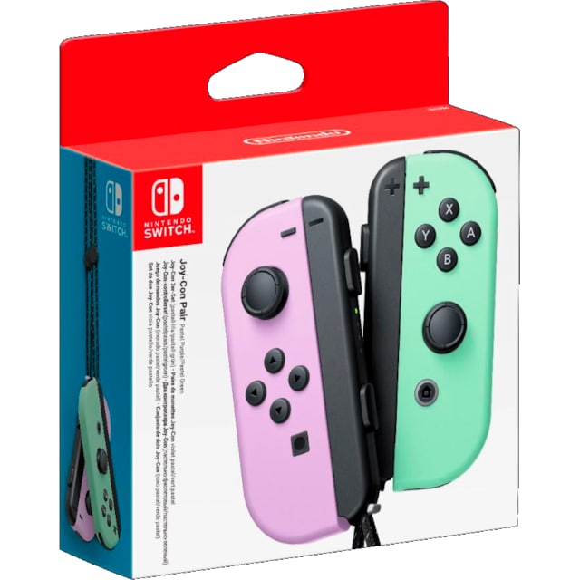 Nintendo Switch Joy-Con ohjaimet (pastellinvioletti  +pastellinvihreä)