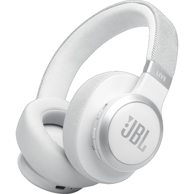 JBL Live 770NC langattomat around-ear kuulokkeet (valkoinen)