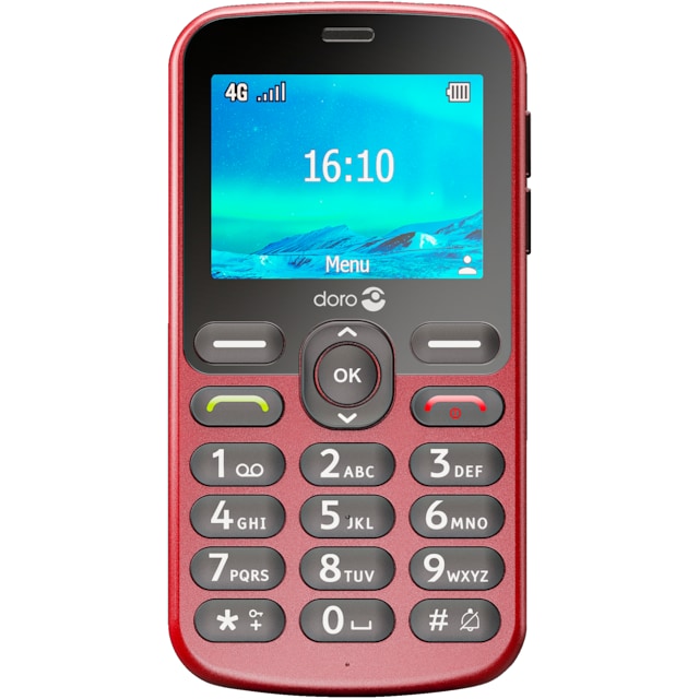 Doro 1881 matkapuhelin (punainen)