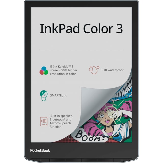 PocketBook InkPad Color 3 eBook 32 GB e-kirjan lukulaite (musta)