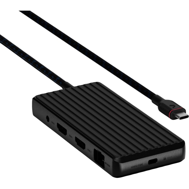 Unisynk 9 Port 4K 100W USB-C hubi (black)