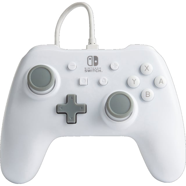 PowerA Nintendo Switch USB langallinen peliohjain (valkoinen)
