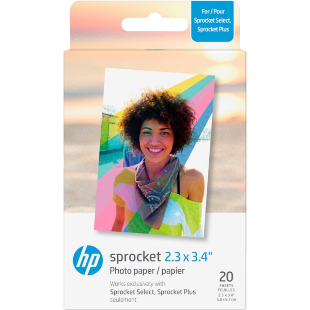 HP Paper Sprocket Select 2x3,4 valokuvapaperi (20 kpl)