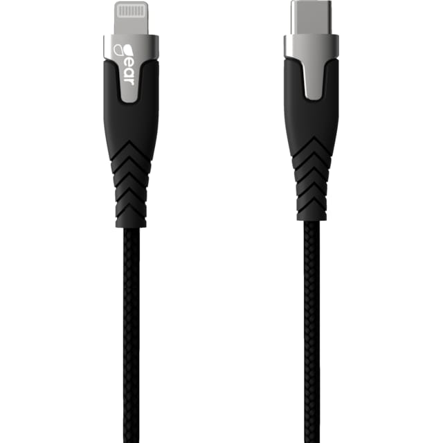 Gear USB-C - Lightning MFi Pro kaapeli 1,5 m (musta)