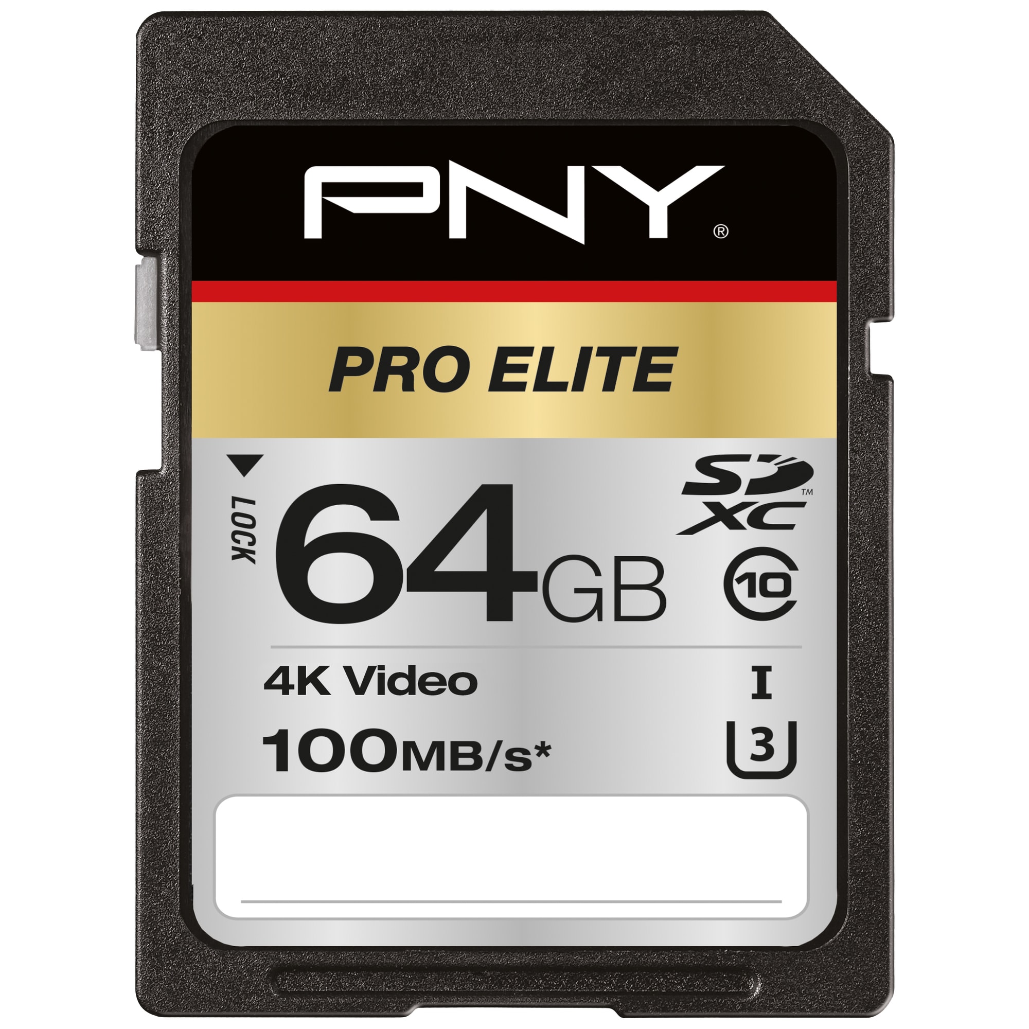 PNY Pro Elite SDXC muistikortti (64 GB) - Gigantti verkkokauppa