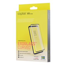 Copter Exoglass Kaareva Kehys iPhone 11 Pro/X/XS - Musta