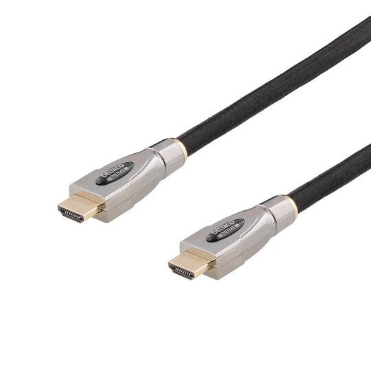 deltaco PRIME active HDMI cable 5m Textile HDMI Type A ma 4K black -  Gigantti verkkokauppa
