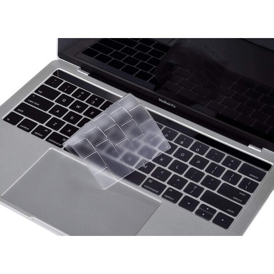 Näppäimistön suojus MacBook Prolle 13""/15"" silikoninen läpinäkyvä -  Gigantti verkkokauppa