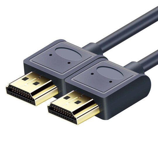 NÖRDIC tunn kabel High Speed HDMI Ethernetillä HDMI 2.0, 4K 60 Hz, 18 Gbps,  HDCP 2.2, HDR 1,8 m - Gigantti verkkokauppa