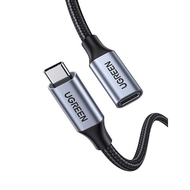 Ugreen USB C laajennuskaapeli uros naaras Gen2 10Gbps 100W Thunderbolt3 50cm