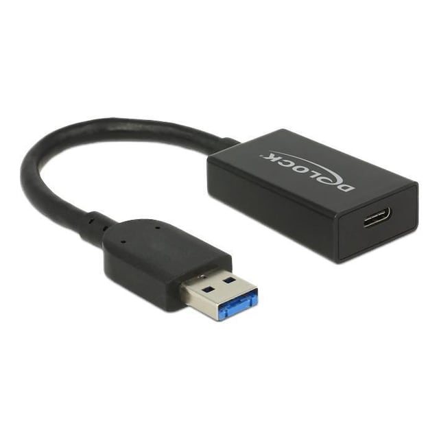 DeLOCK sovitin USB-C naaras - USB-A uros, USB 3.1 Gen 2, 0,15m kaapeli