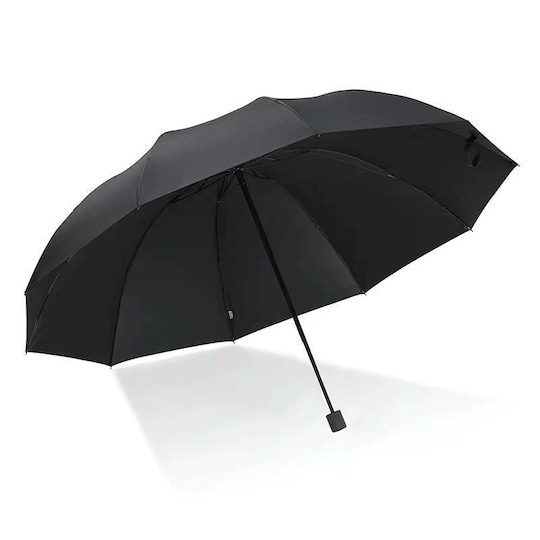Suuri kokoontaitettava sateenvarjo musta - Gigantti verkkokauppa