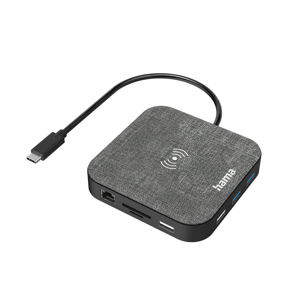 HAMA USB-C Hub Multiport Qi Charging 12 Ports - Gigantti verkkokauppa