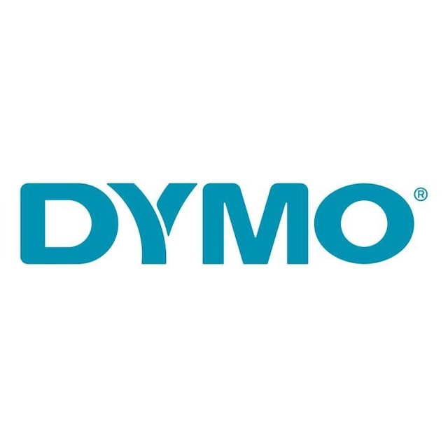 DYMO D1 Durable 12 mm x 3 M, valkoinen teksti punaisessa pohjassa