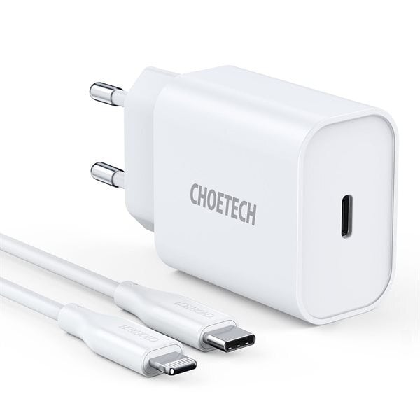 Choetech USB-C Laturi Lightning-kaapeli 1,2m Valkoinen - Gigantti  verkkokauppa