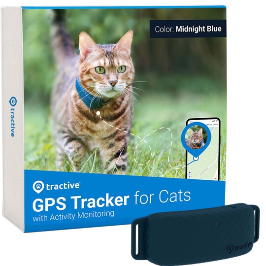 Tractive GPS CAT LTE paikannin kissalle (sininen) - Gigantti verkkokauppa