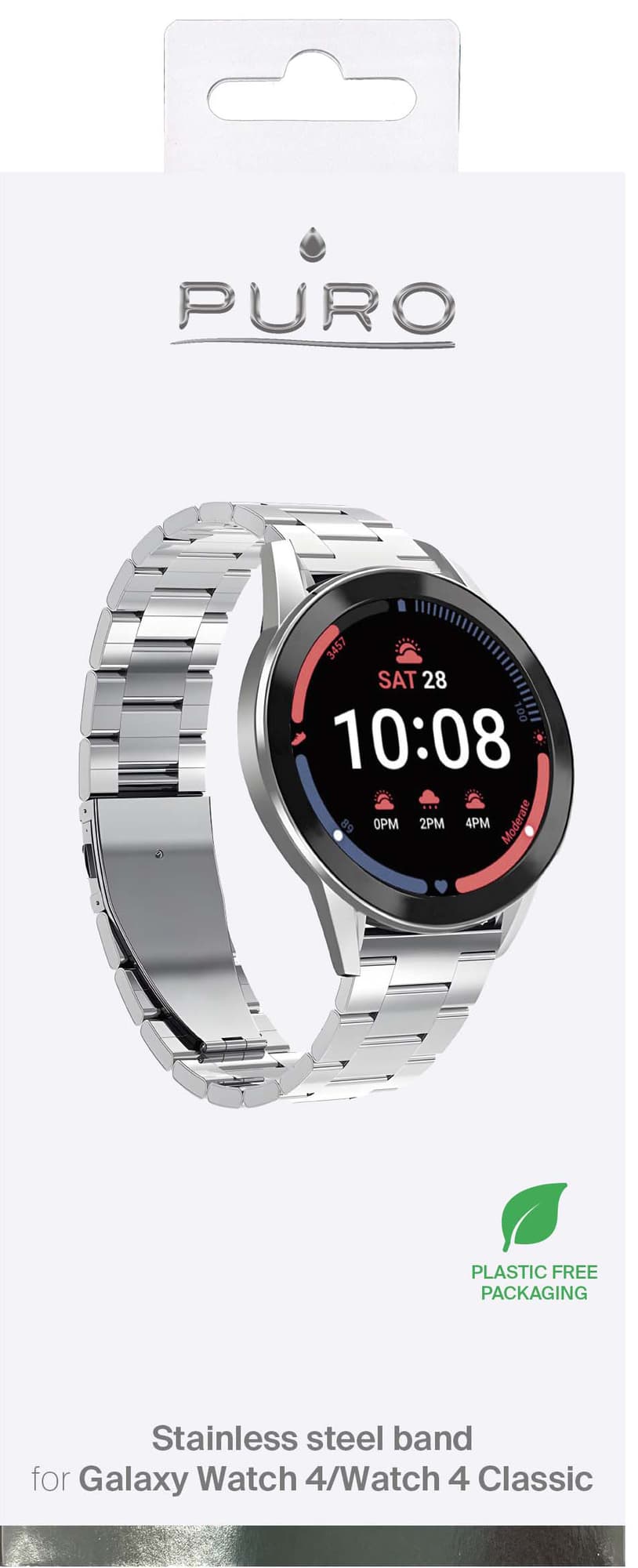 Puro ranneke Samsung Galaxy Watch 6/4/4 Classic (hopea)