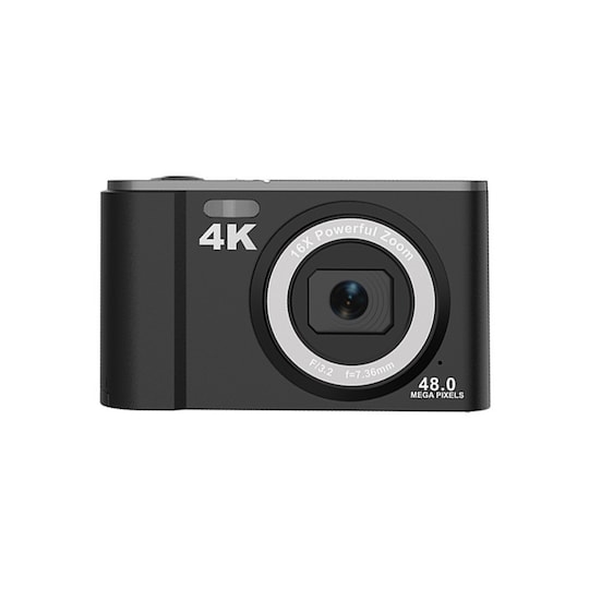 Digikamera 48MP 16x Zoom 4K Video Musta - Gigantti verkkokauppa