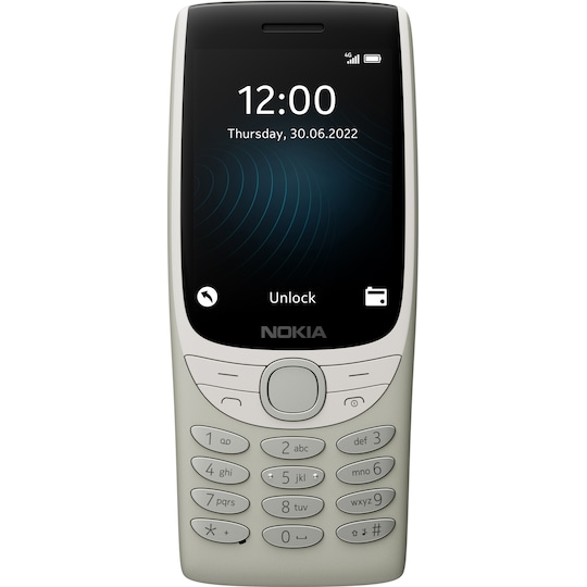 Nokia 8210 4G matkapuhelin (hiekka) - Gigantti verkkokauppa