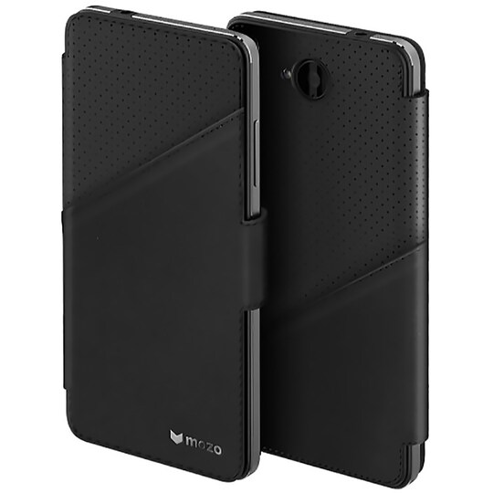 Mozo Lumia 650 Flip Cover (musta) - Gigantti verkkokauppa
