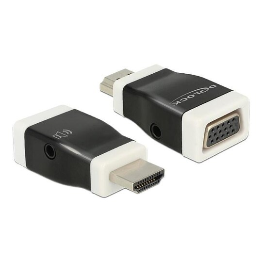 Delock Adapter HDMI-A male > VGA female with Audio - Gigantti verkkokauppa