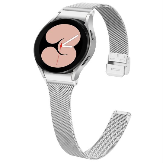 Kellon ranneke Samsung Galaxy Watch 4 Ruostumaton teräs Hopea - Gigantti  verkkokauppa